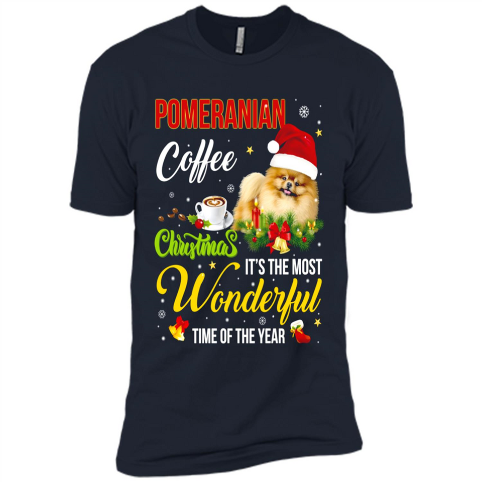 Pomeranian Coffee Wonderful Christmas