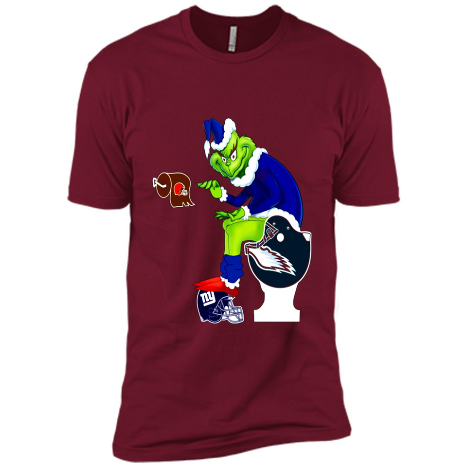 New York Giants Toilet Grinch Santa Claus Football Fan PINGPONG