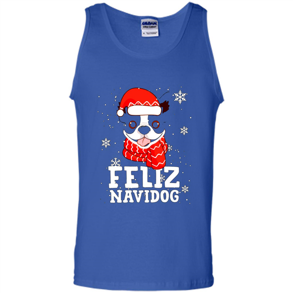Feliz Navidog Boston Terrier Dog Ugly Xmas Sweater PING PONG
