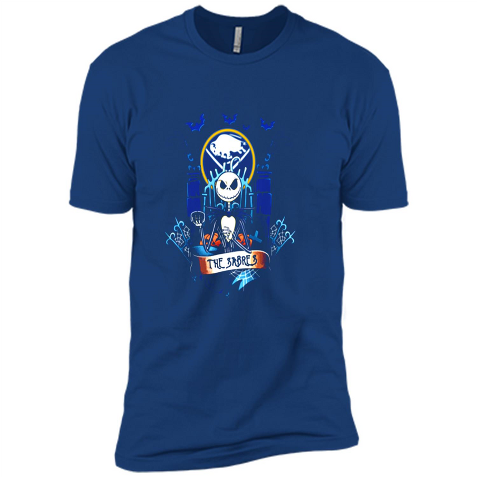 Buffalo Sabres Halloween The Nightmare Before Christmas - Premium Short Sleeve T-Shirt