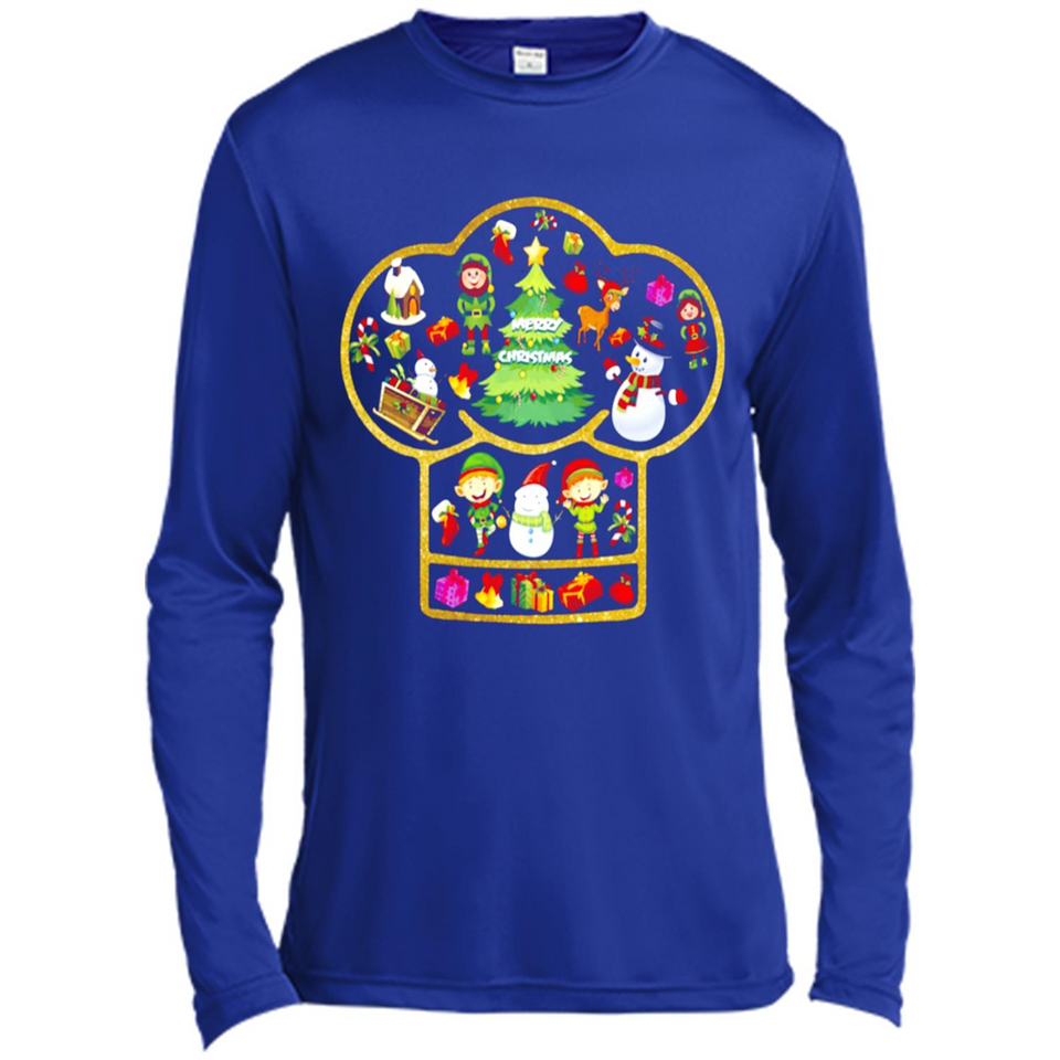 Chef Hat Christmas Ornament - Canvas Long Sleeve T-Shirt