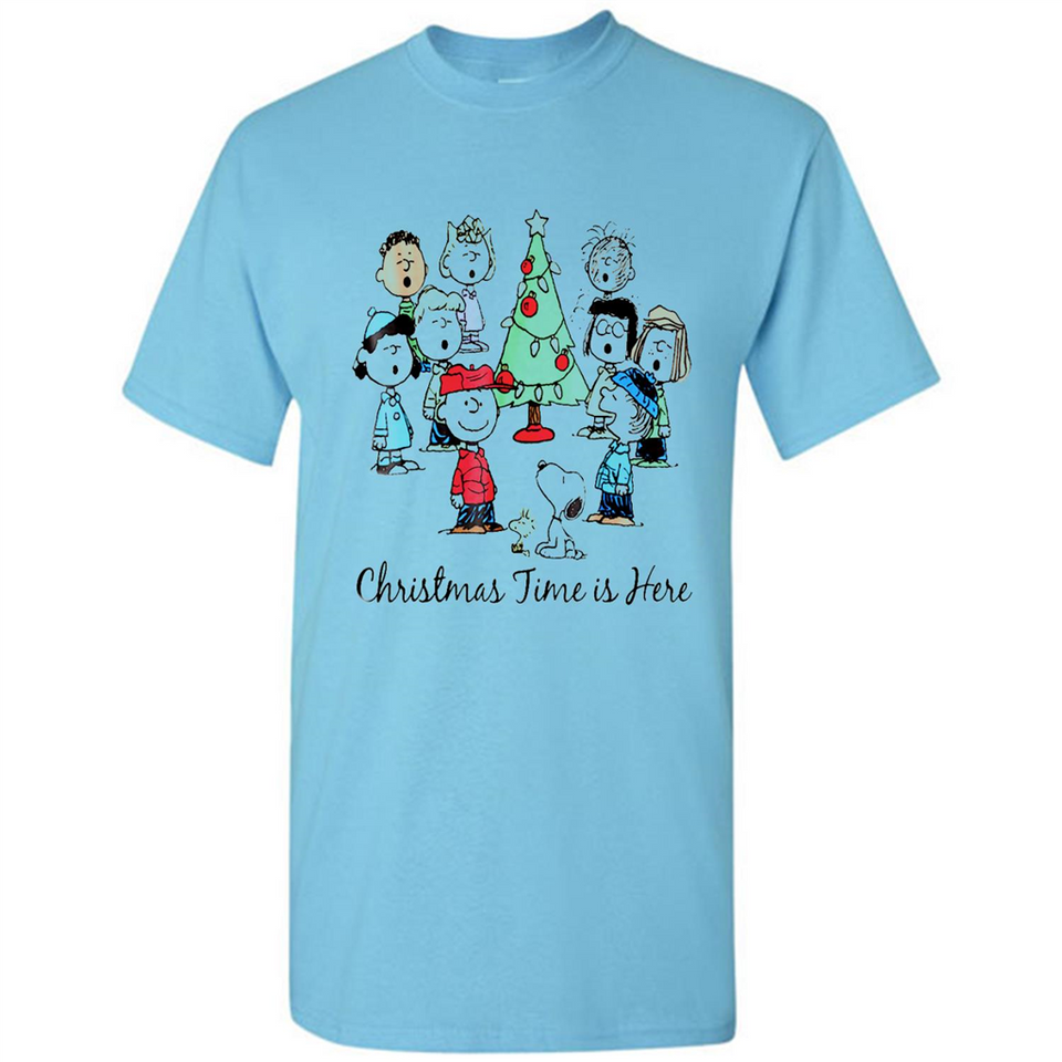 Snoopy Christmas Time Is Here Sporty T-Shirt - Shirt