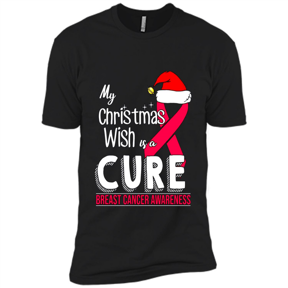 My Christmas Wish Is A Cure Breast Cancer Awareness sweater PINGPONG