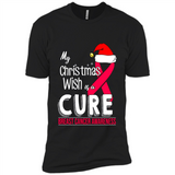 My Christmas Wish Is A Cure Breast Cancer Awareness sweater PINGPONG