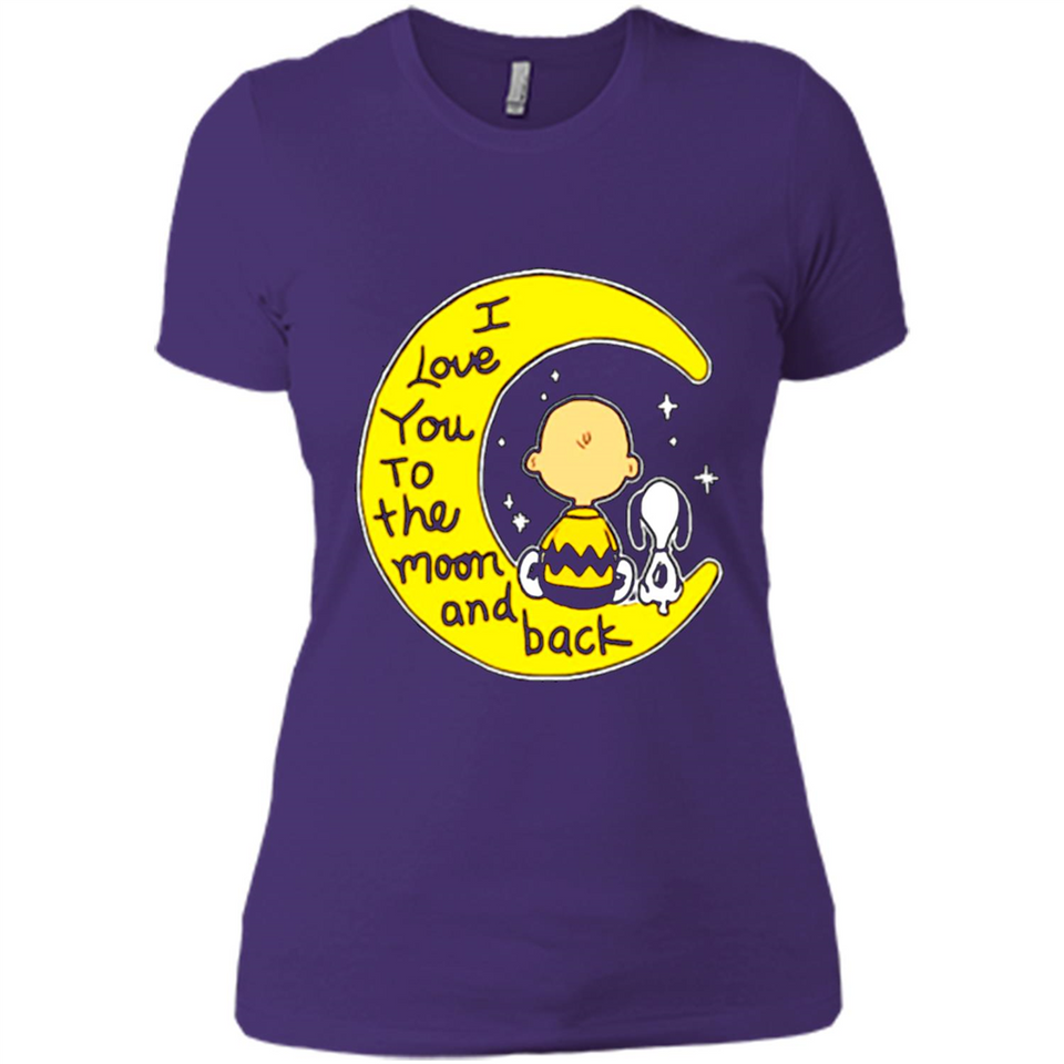 I LOVE YOU TO THE MOON AND BLACK CHARLIE BROWN AND SNOOPY