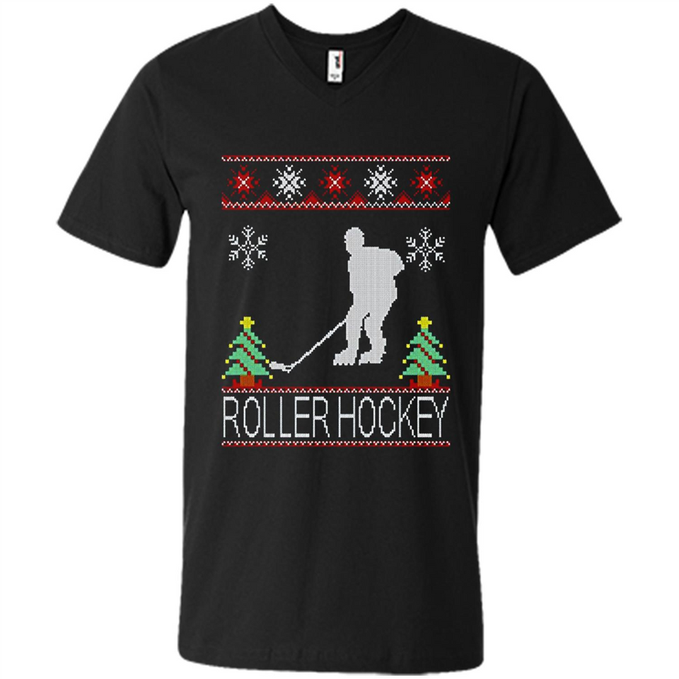 roller hockey Christmas ugly