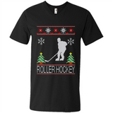 roller hockey Christmas ugly