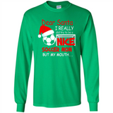 Dear Santa I Really Did Try To Be A Nice Soccer Mom Sweatshirt - Long Sleeve T-Shirt