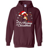 Mooey Christmas Cow Santa Christmas Lover Lights Sweatshirt - Hoodie
