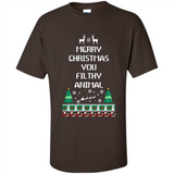 Merry Christmas You Filthy Animal Sweatshirt PINGPONG