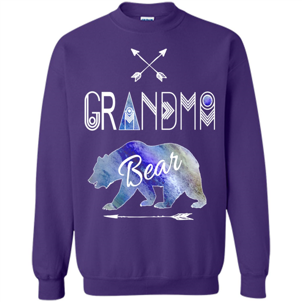 Grandma Bear Shirt Tribal Family Vacation & Camping Tee - Sweatshirt