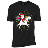 Unicorn And Santa Christmas - Premium Short Sleeve T-Shirt