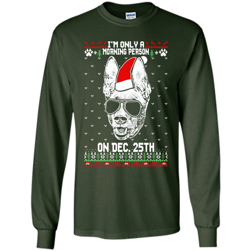 Morning Person Pharaoh Hound Funny Xmas - Long Sleeve T-Shirt
