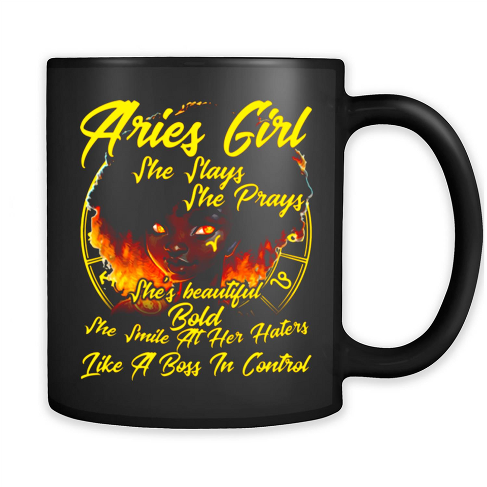 Aries Girl She Slays She Prays Zodiac Sign PINGPONG