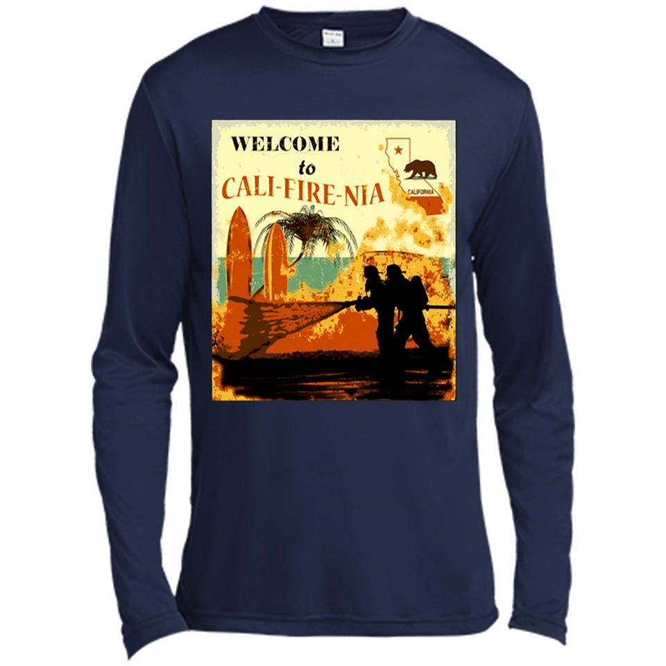 Paradise California Camp Fire Youth T-Shirt PINGPONG - Canvas Long Sleeve T-Shirt