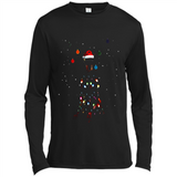 Doberman Santa Lights Christmas Dog Xmas Sweatshirt - Canvas Long Sleeve T-Shirt