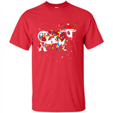 Christmas Lights Cow Wearing Santa Hat Funny Xmas Sweatshirt - Shirt