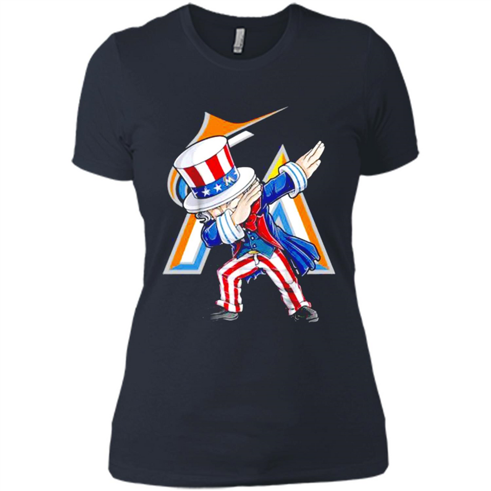 MLB MIAMI MARLINS UNCLE SAM DABBING INDEPENDENCE DAY