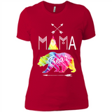 Mama Bear Shirt Tie Dye Family Vacation & Camping Tee - Ladies' Boyfriend T-Shirt