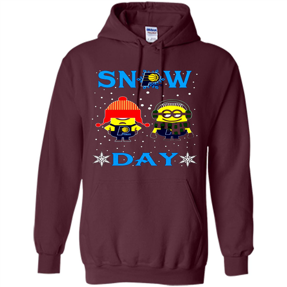 Snow Day Shirt For Indiana Pacers Vs Minion Fans pingpong