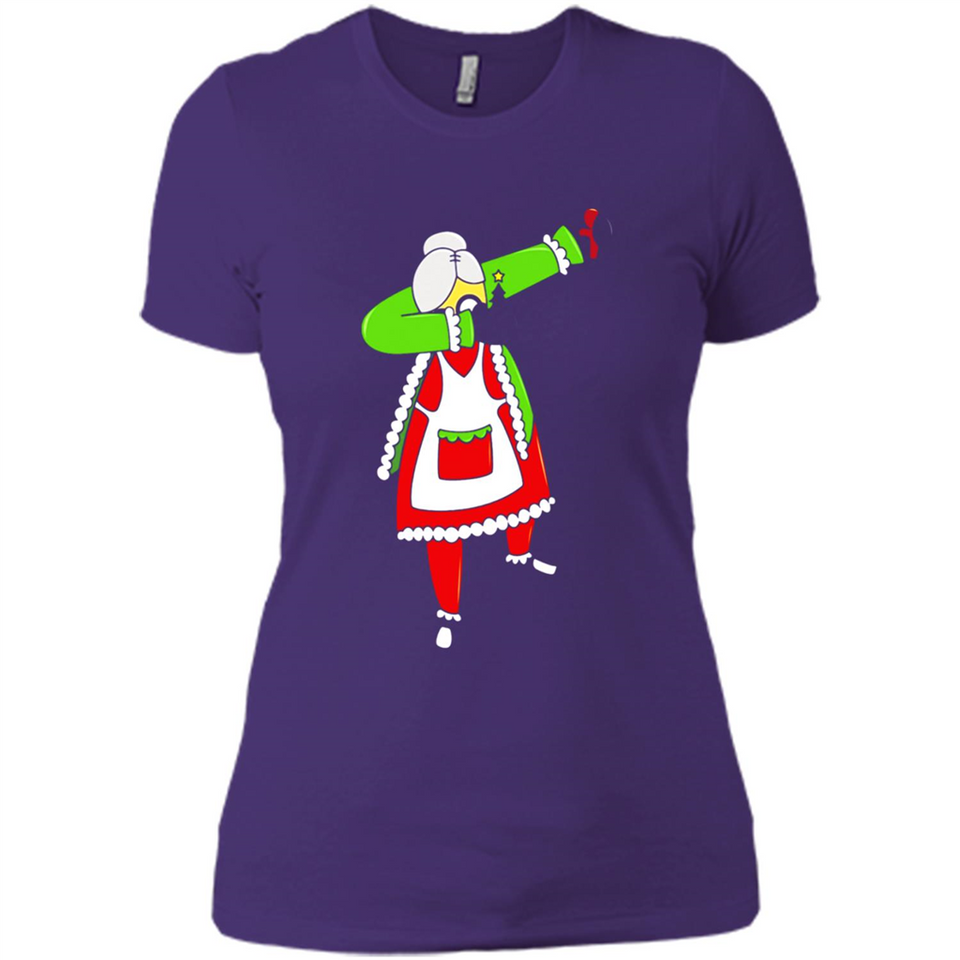 Funny Dabbing Mrs. Santa Claus Christmas Dab - Ladies' Boyfriend T-Shirt