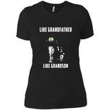 Boston Celtics Like GrandFather Like GrandSon - Ladies' Boyfriend T-Shirt