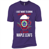 I Just Want To Drink Hot Chocolate & Watch Toronto Maple Leafs Ugly Christmas Sweater PINGPONG