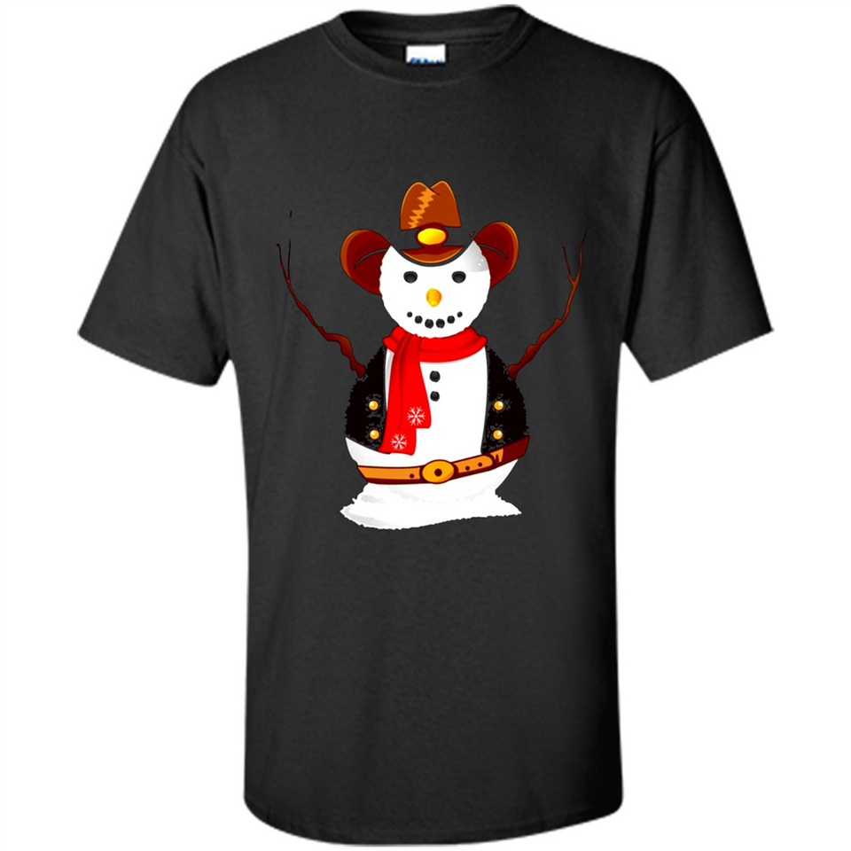 Snowman Cowboy Merry Christmas Xmas