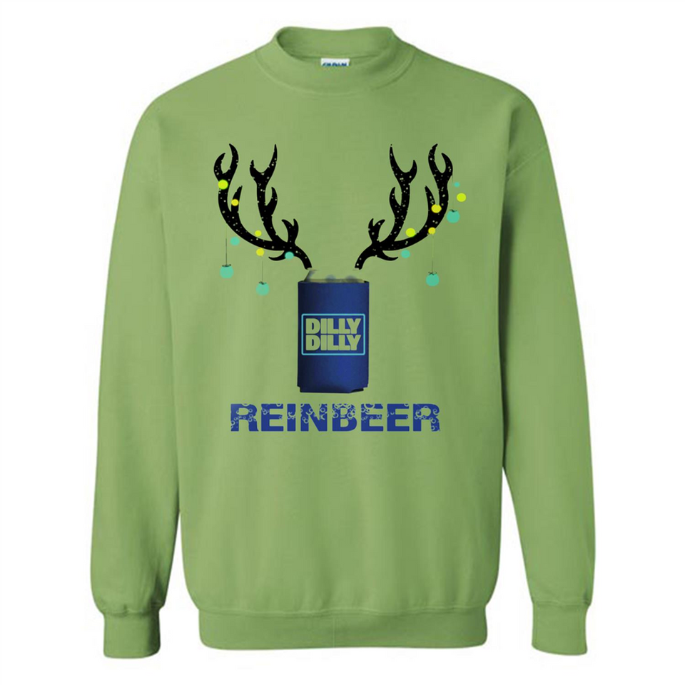 Dilly Dilly Reinbeer Funny Beer Reindeer Christmas Sporty - Sweatshirt