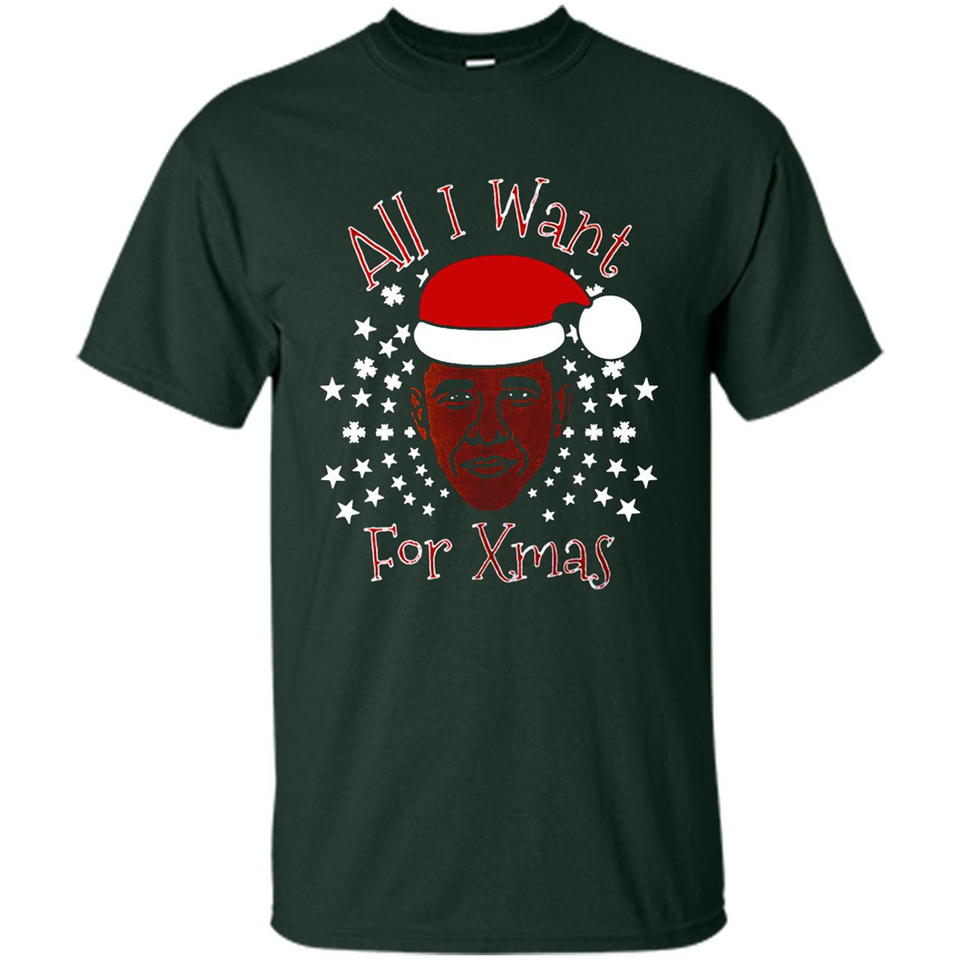 Obama All I Want For Xmas T Shirt PINGPONG - Shirt