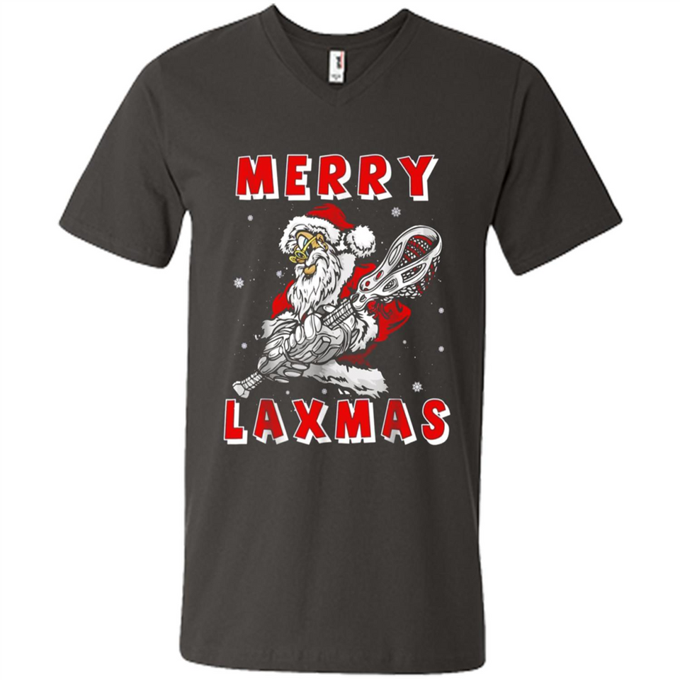 Lacrosse Merry Laxmas Santa - Men's V-Neck