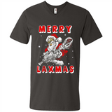 Lacrosse Merry Laxmas Santa - Men's V-Neck