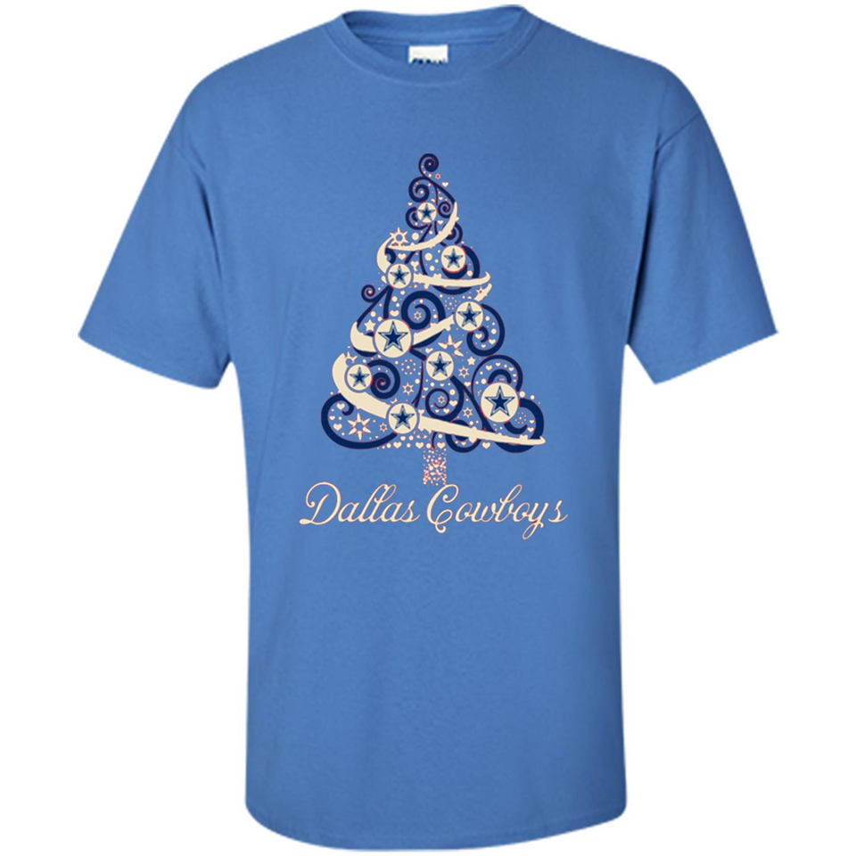 Dallas Cowboys NFL Football Team Logo Christmas Tree T-Shirt - Shirt