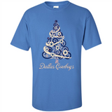 Dallas Cowboys NFL Football Team Logo Christmas Tree T-Shirt - Shirt