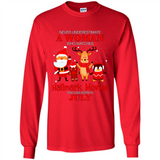 Never Underestimate A July Woman Watches Hallmark Movies Sweatshirt PINGPONG
