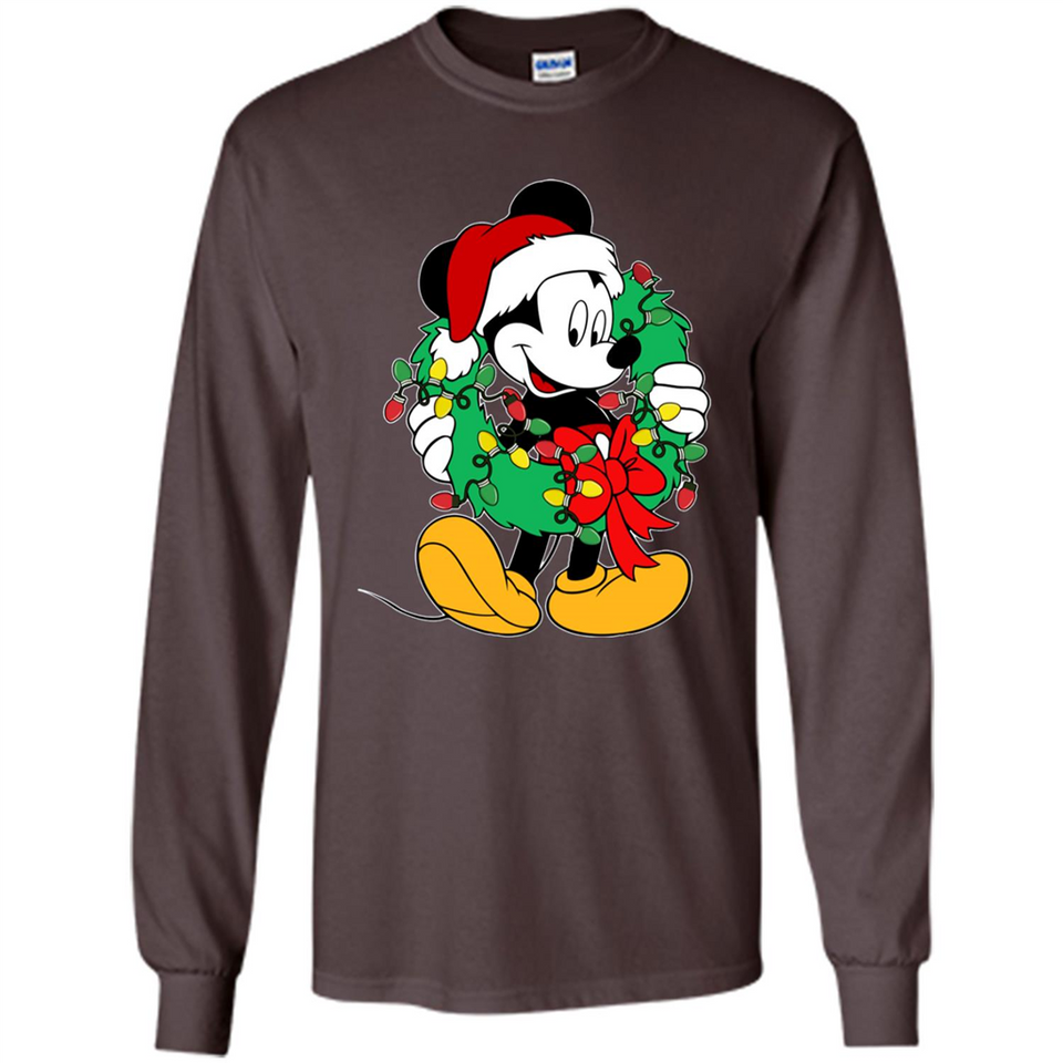 Mickey Mouse Merry Christmas Disney Sweatshirt - Long Sleeve T-Shirt