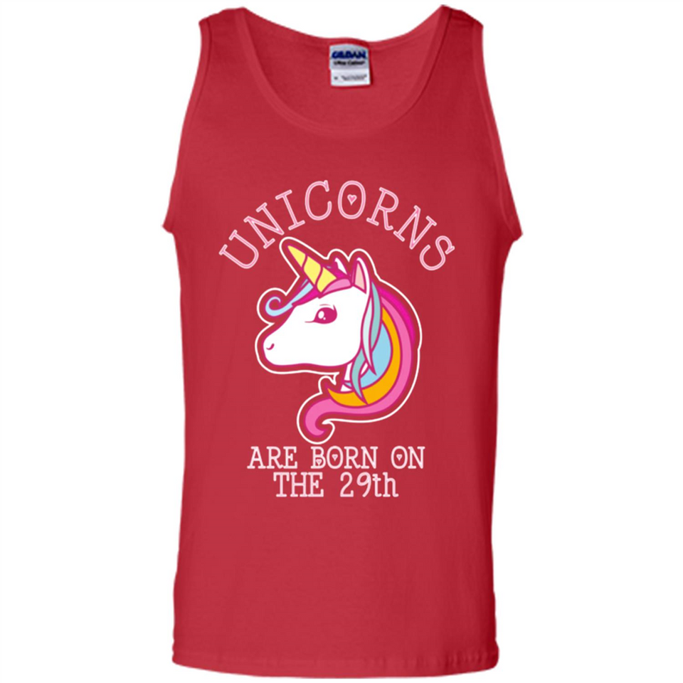 Unicorns Birthday T-shirt Born On The 29th Unicorn Magical