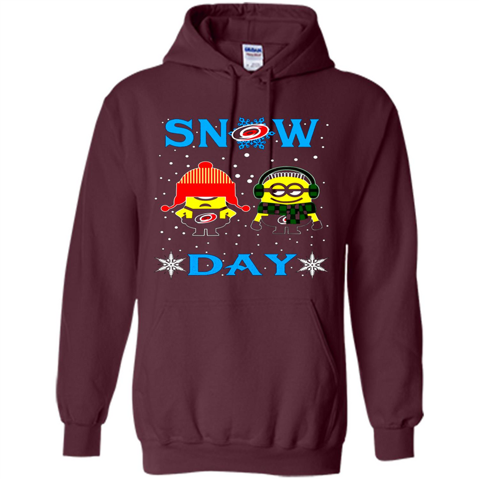 Snow Day Shirt For Carolina Hurricanes Vs Minion Fans pingpong