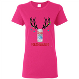 Coors Light Reinbeer Funny Beer Reindeer Christmas Sweatshirt - Ladies Short-Sleeve