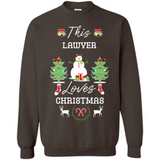 This Lawyer Loves Christmas Tree Shirt with Snowman