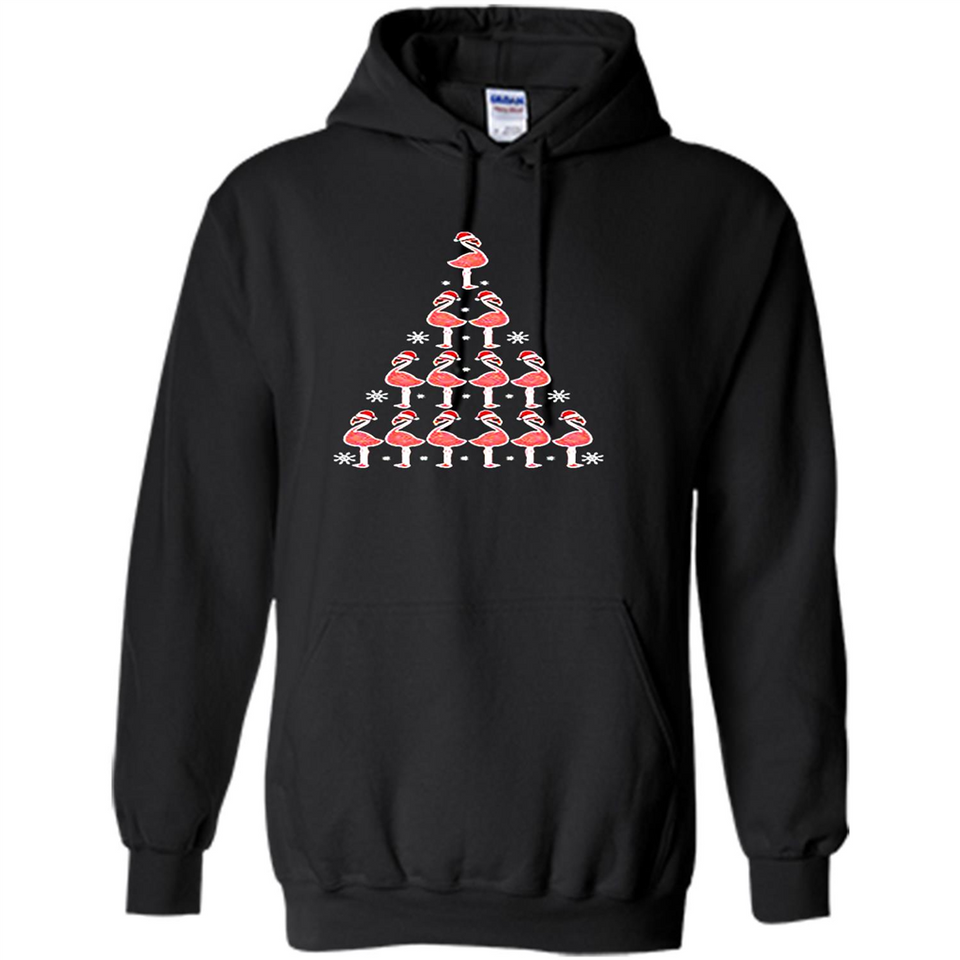 Flamingo Christmas Tree Flamingo - Hoodie