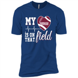 Washington State Cougars Football My Heart is on that Field - Premium Short Sleeve T-Shirt