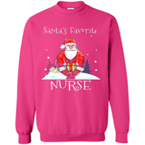 Funny Christmas Nurse Shirt, Santa_s Favorite Nurse - Sweatshirt