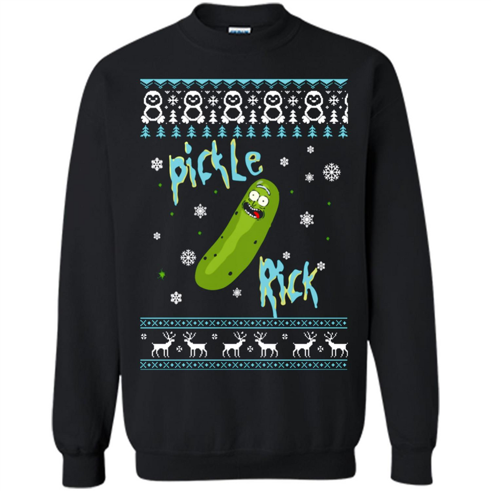 Rick and Morty Pickle Rick Ugly Christmas Sweater - Sweatshirt