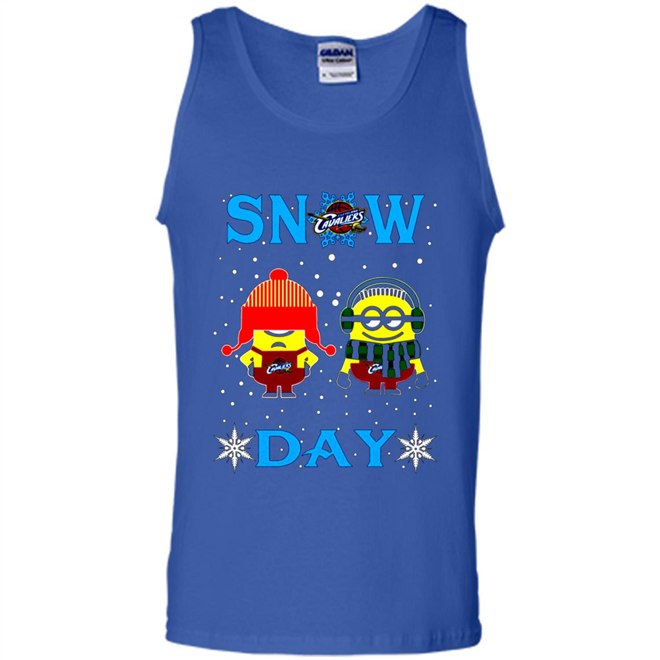 Snow Day Shirt For Cleveland Cavaliers Vs Minion Fans pingpong