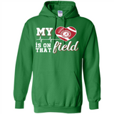 Alabama Crimson Football My Heart is on that Field - Hoodie