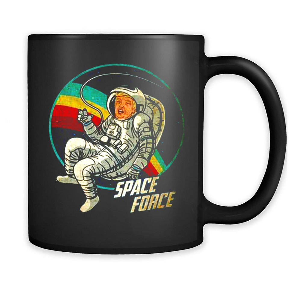 Vintage Space Force Trump US President Astronaut Meme PINGPONG