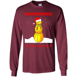 Basketball Santa Funny Christmas - Long Sleeve T-Shirt