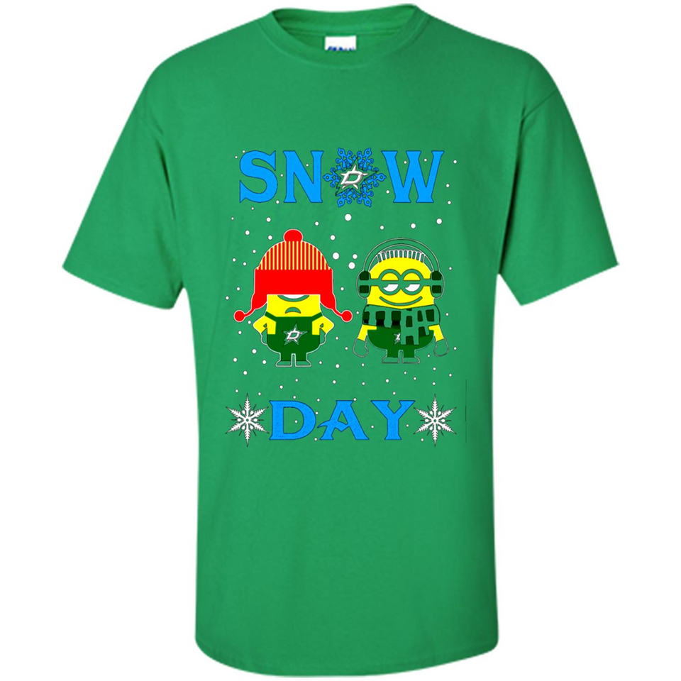 Snow Day Shirt For Dallas Stars Vs Minion Fans pingpong