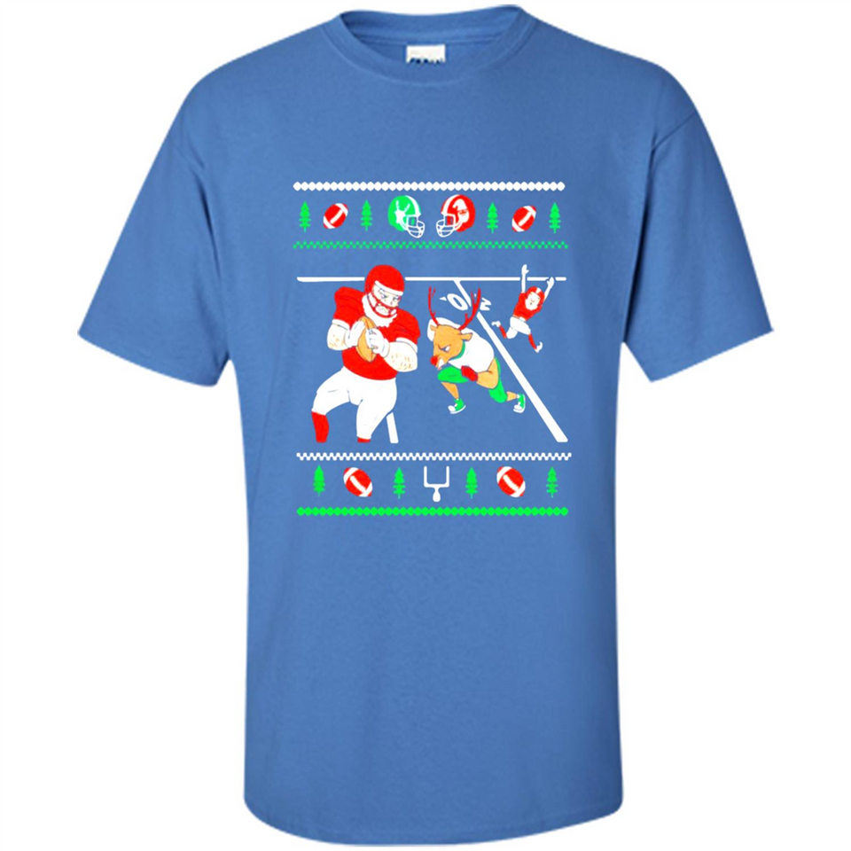 Santa vs Deer Football Ugly Christmas PINGPONG